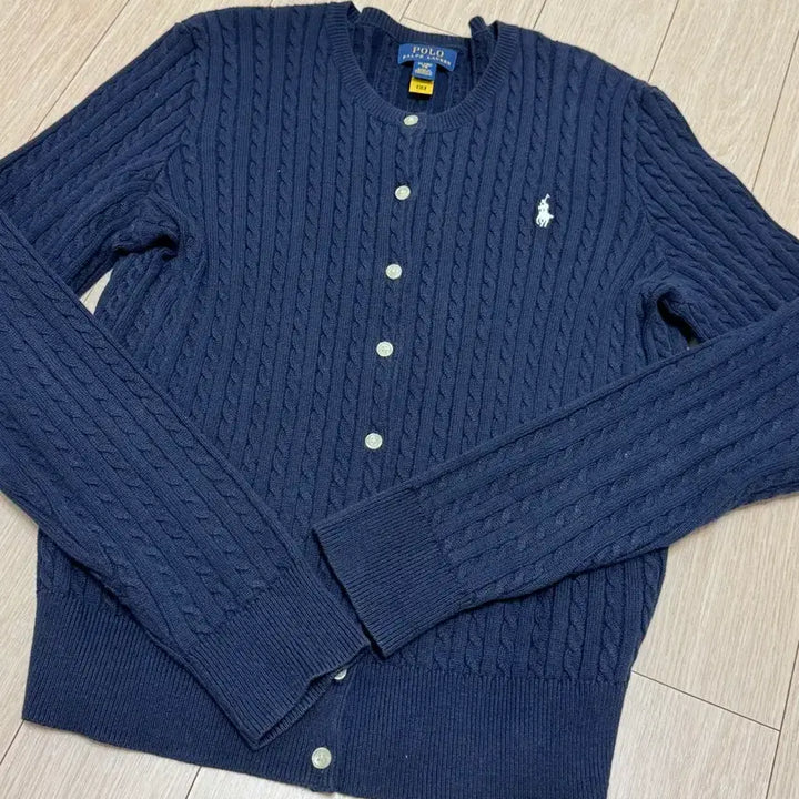 [BUNJANG] Polo Ralph Lauren Navy Cable Knit Cardigan XL / 폴로 랄프로렌 네이비 가디건 XL