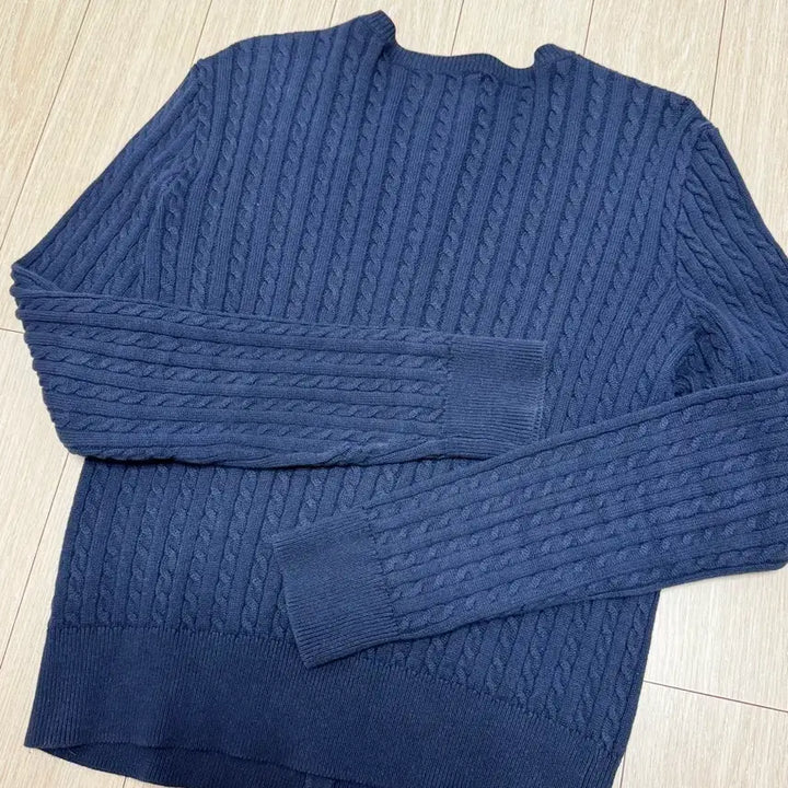 [BUNJANG] Polo Ralph Lauren Navy Cable Knit Cardigan XL / 폴로 랄프로렌 네이비 가디건 XL