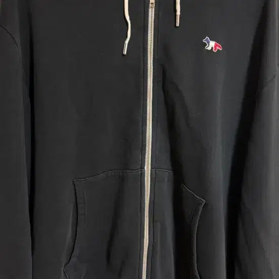 [BUNJANG] Maison Kitsune Tricolor Fox Hooded Zip-up XL / 메종키츠네 트리컬러 폭스 후드집업 XL