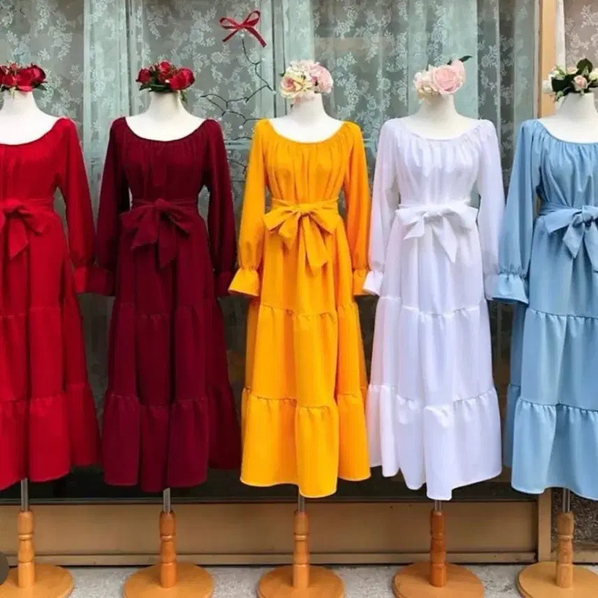 [BUNJANG] YOUANDJIN Rapunzel Long Sleeve Dress Black / 유앤진 라푼젤 긴팔원피스 블랙