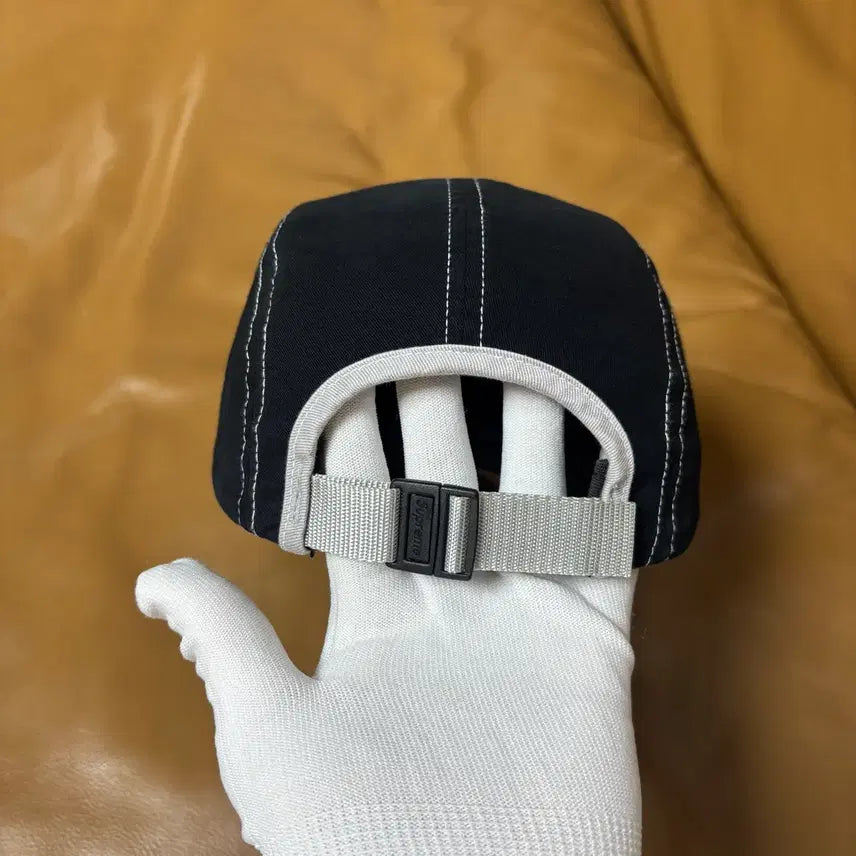 [BUNJANG] Supreme Camp Cap 22SS Two-Tone Twill Black Hat / 슈프림 캠프캡 모자 박스로고 22ss 투톤 트윌 블랙
