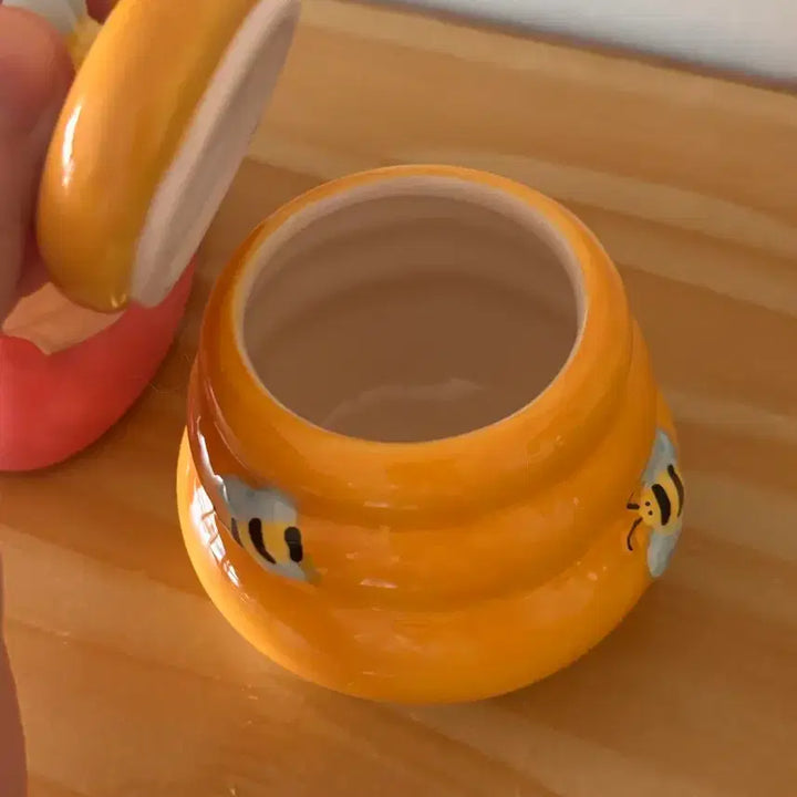 [BUNJANG] Ceramic Honey Pot Candle Holder / 고전문구 꿀단지 도자기 세라믹 보관함 소품함