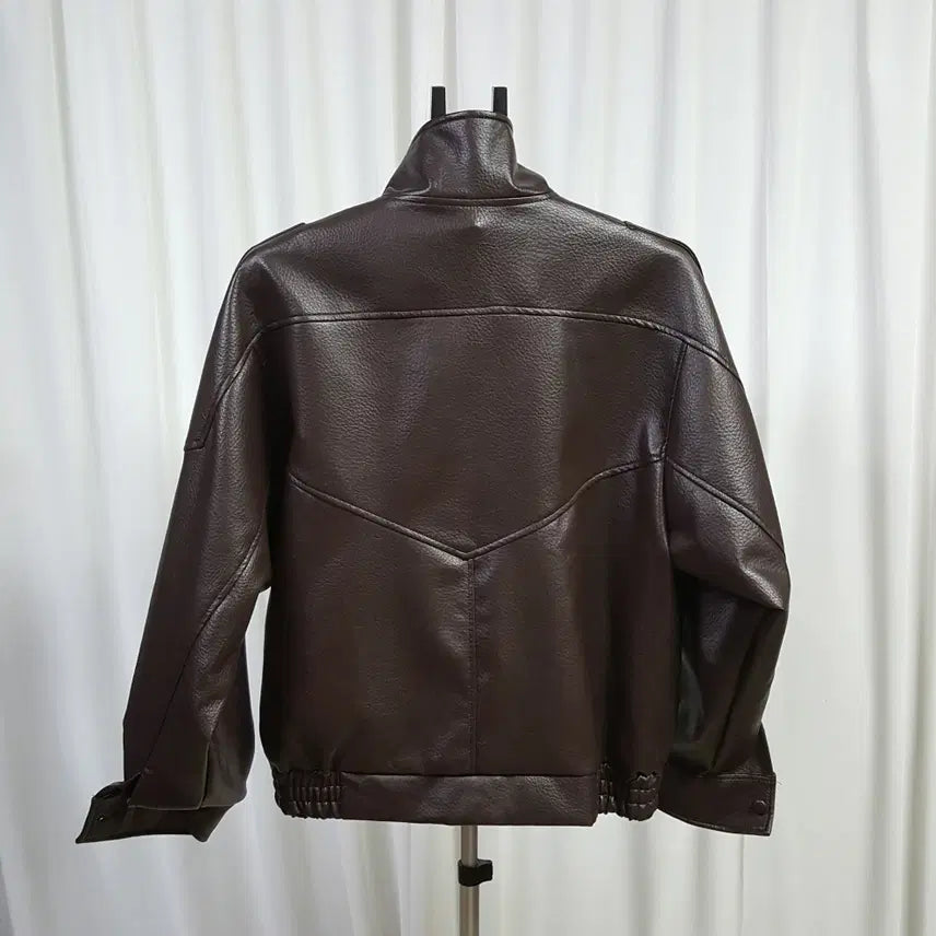 [SOLD OUT] 자라 새제품 여성 레자 자켓 브라운 105추천 오일장