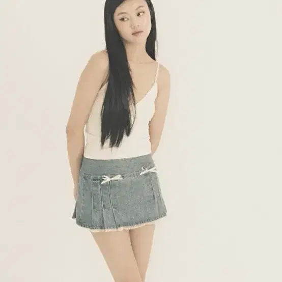 [BUNJANG] 3.times Denim Mini Skirt / 쓰리타임즈 데님 스커트