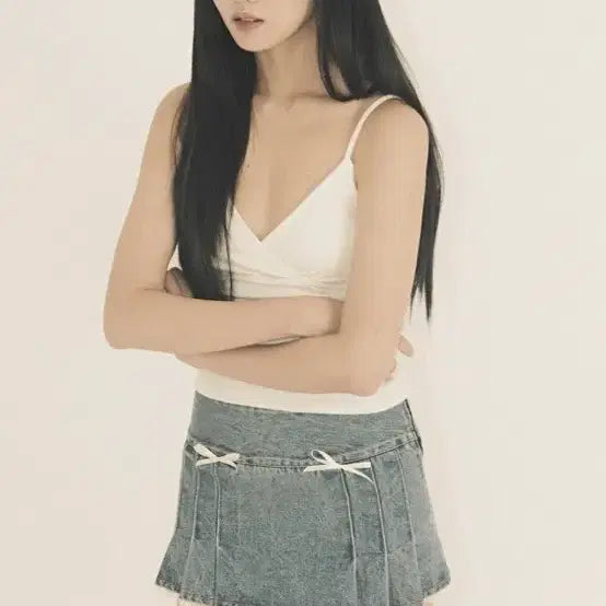 [BUNJANG] 3.times Denim Mini Skirt / 쓰리타임즈 데님 스커트