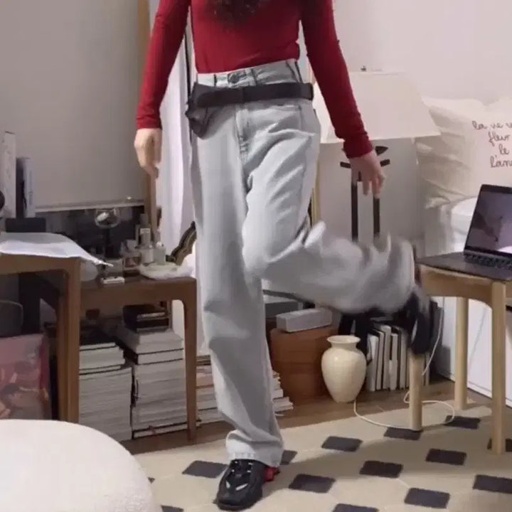 [BUNJANG] Eumkim Signature Semi Wide Denim / 새상품)으음키임 시그니쳐 세미 와이드 데님