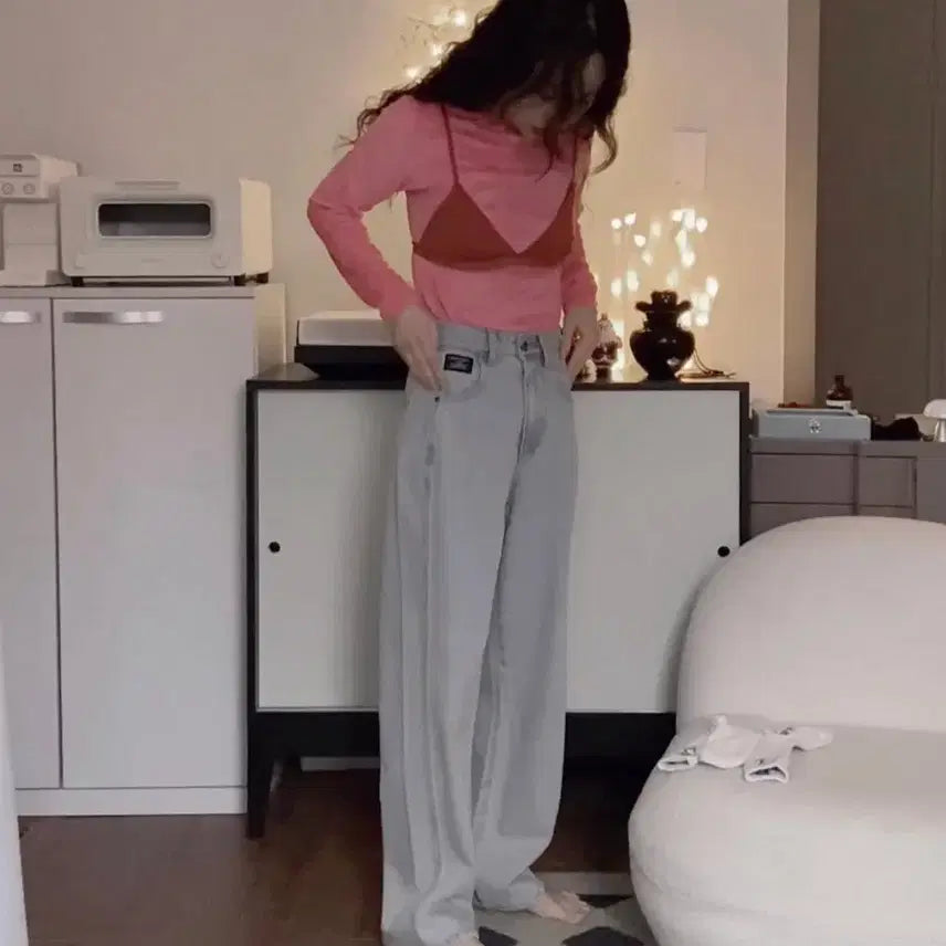 [BUNJANG] Eumkim Signature Semi Wide Denim / 새상품)으음키임 시그니쳐 세미 와이드 데님