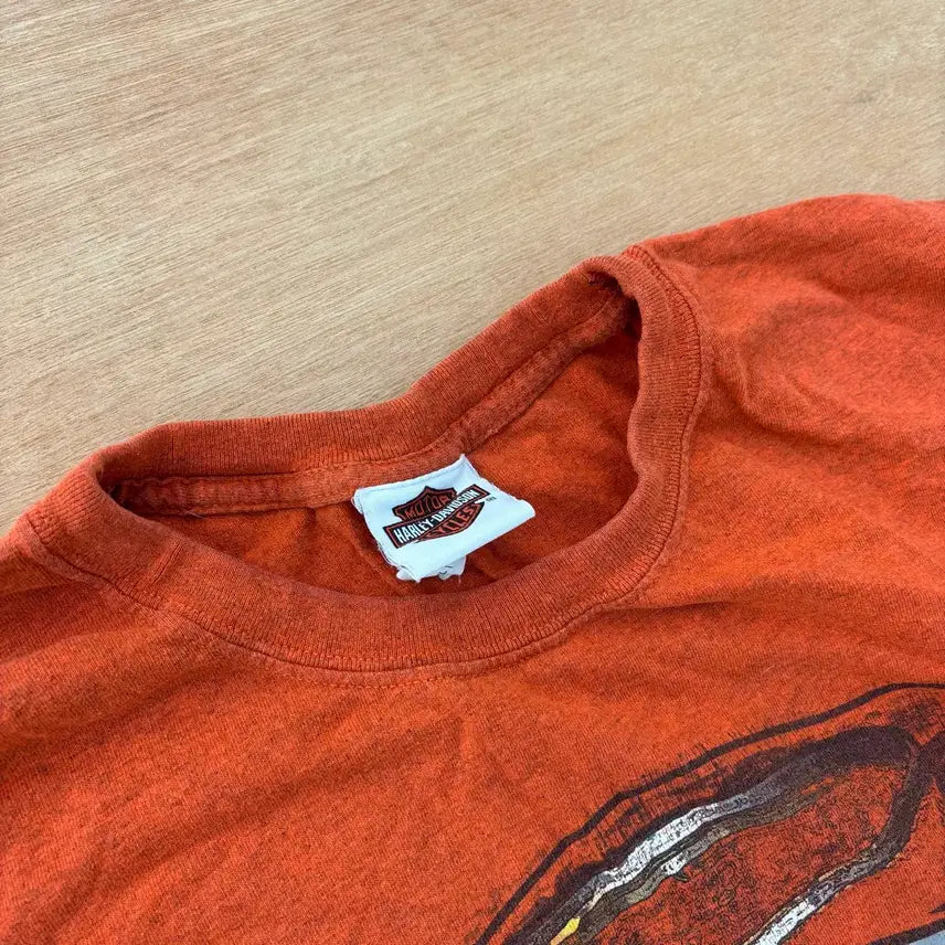 [BUNJANG] Harley-Davidson Genuine Logo Tee Orange / Harley-Davidson Genuine Logo Tee Orange
