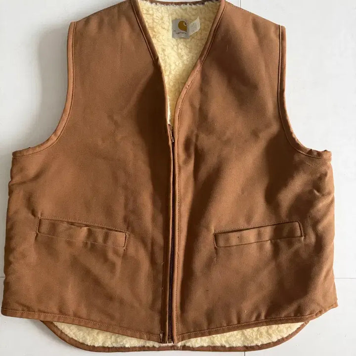 [BUNJANG] Carhartt 90s Sherpa Vest XL / 90s 칼하트 6SV 쉐르파 베스트 XL 유니온메이드