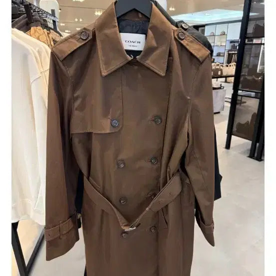 [BUNJANG] Coach Brown Trench Coat / 코치 브라운 트렌치코트