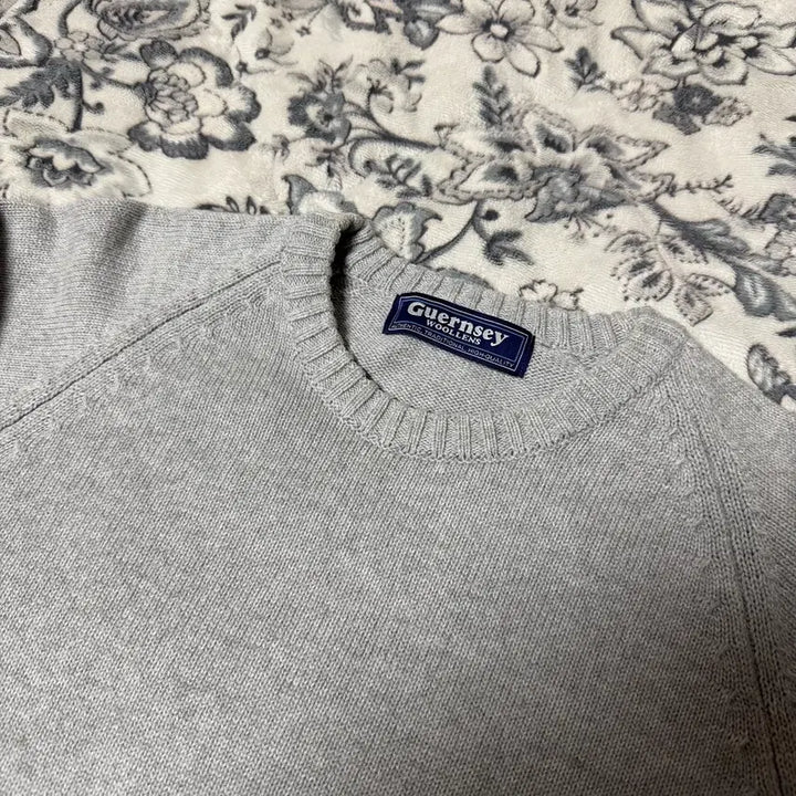 [SOLD OUT] 건지울른스 나그랑 크루넥 스웨터 멜란지 그레이 L