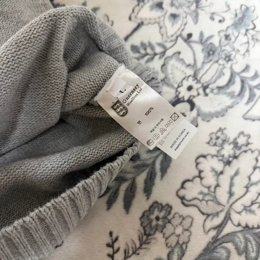 [SOLD OUT] 건지울른스 나그랑 크루넥 스웨터 멜란지 그레이 L