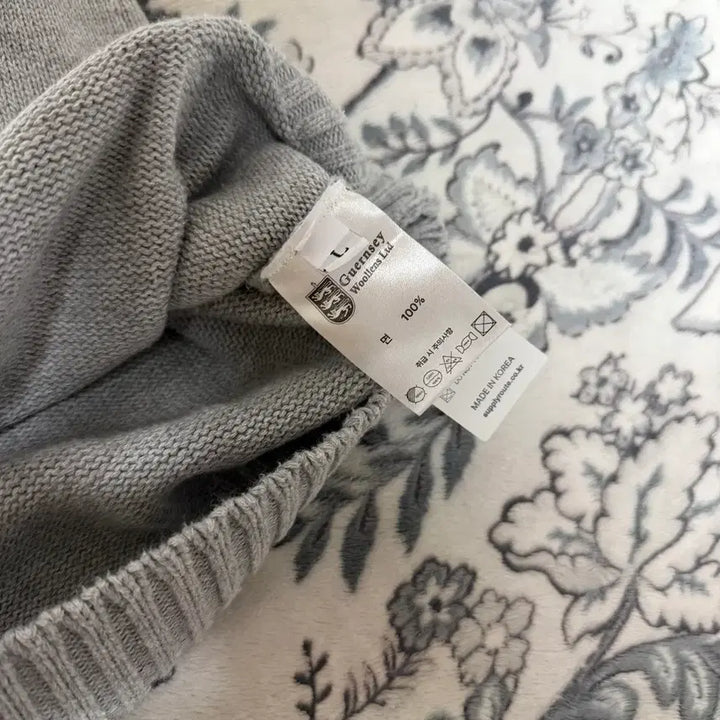 [SOLD OUT] 건지울른스 나그랑 크루넥 스웨터 멜란지 그레이 L