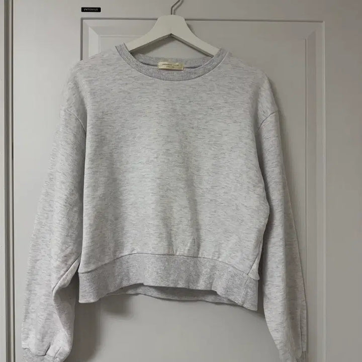[BUNJANG] Generic Long Sleeve Back Slit Sweatshirt / 뒷트임 긴팔 맨투맨 (백멜란지/네이비)