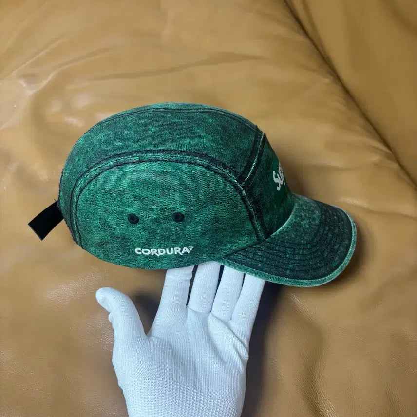 [BUNJANG] Supreme Camp Cap Cordura Washed Dark Green Hat / 슈프림 캠프캡 모자 박스로고 코듀라 워시드 다크 그린