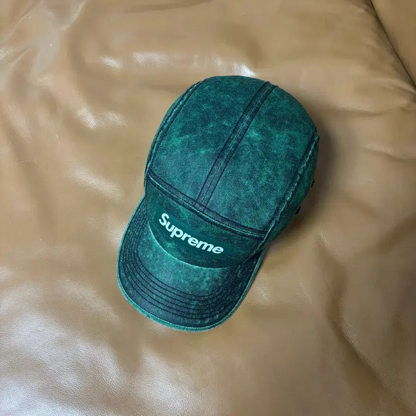 [BUNJANG] Supreme Camp Cap Cordura Washed Dark Green Hat / 슈프림 캠프캡 모자 박스로고 코듀라 워시드 다크 그린