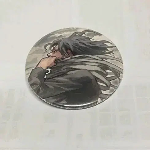 [BUNJANG] My Hero Academia Shota Aizawa Eraser Head Original Art Can Badge / 나의 히어로 아카데미아 아이자와 쇼타 이레이저 헤드 캔뱃지 원화전