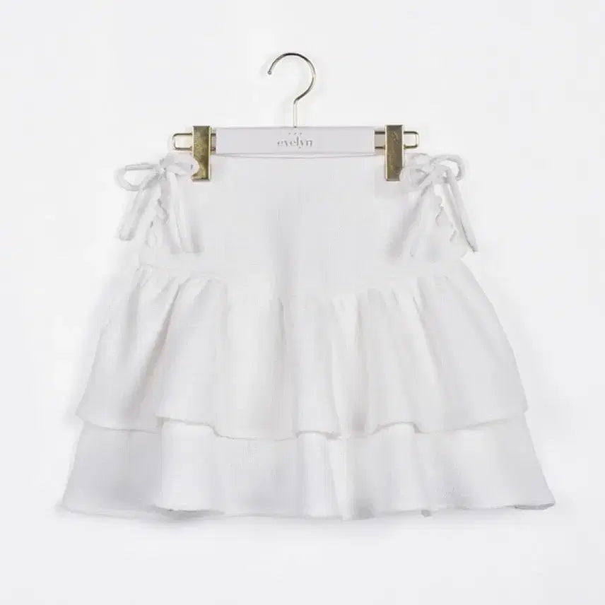 [BUNJANG] Evelyn White Tweed Ribbon Skirt / 에블린 화이트 트위드 리본 스커트 양산형 스나계