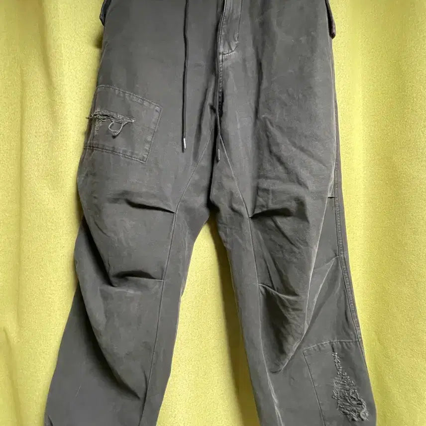 [BUNJANG] HAECHINGROOM Snow Jeans Over Dyed Camo Purple Charcoal / 해칭룸 스노우진 Over Dyed Camo Purple Charcoal