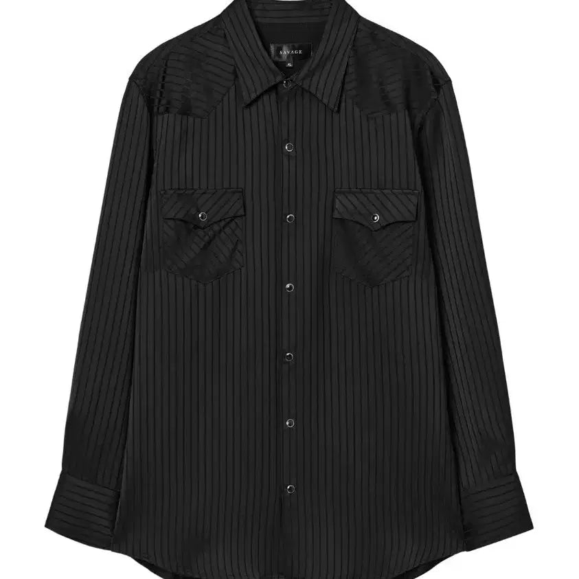 [BUNJANG] Savage Stripe Western Shirt / 세비지 스트라이프 웨스턴 셔츠