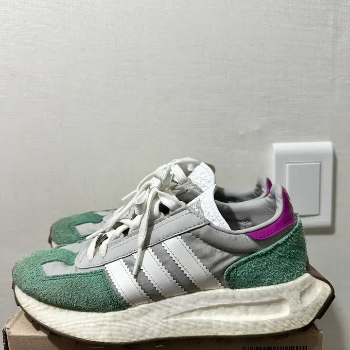 [BUNJANG] Adidas Retropy E5 Green Purple Sneakers / 235)아디다스 레트로피 E5 그린퍼플 운동화 남녀공용