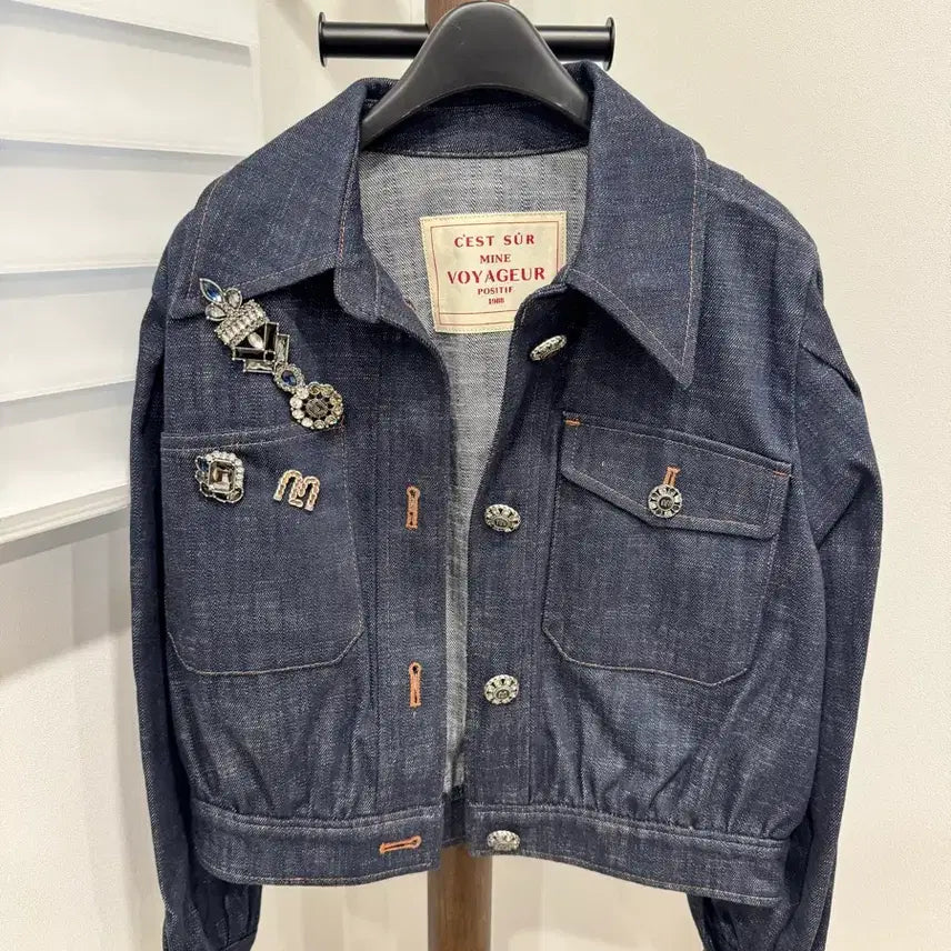 [BUNJANG] Mine Denim Cropped Jacket / 마인데님 점퍼(여성)