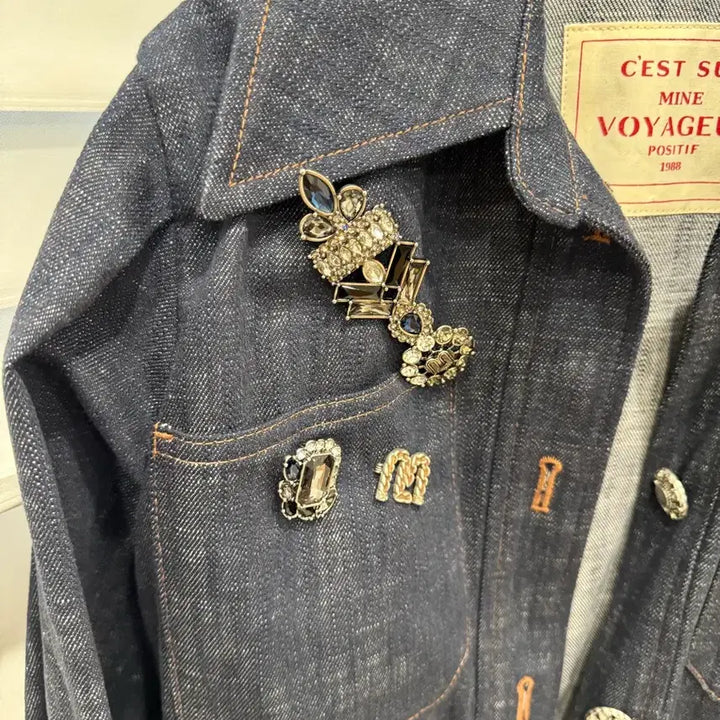 [BUNJANG] Mine Denim Cropped Jacket / 마인데님 점퍼(여성)