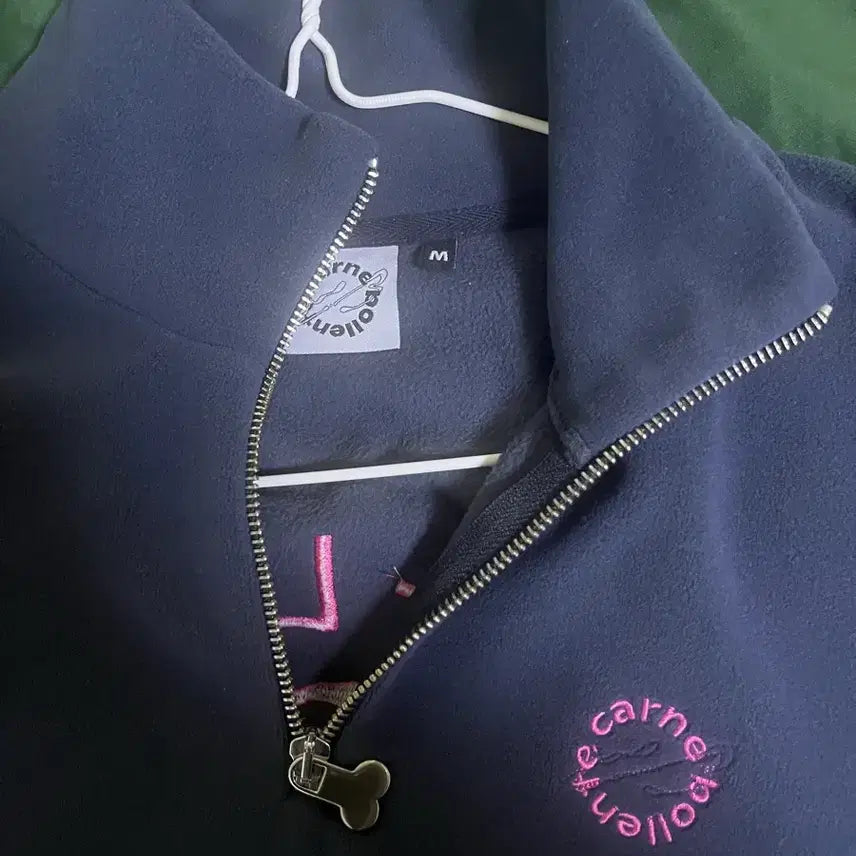 [BUNJANG] Carne Volente Fleece Half-Zip M (Navy) / 까르네볼렌테 플리스 하프집업M