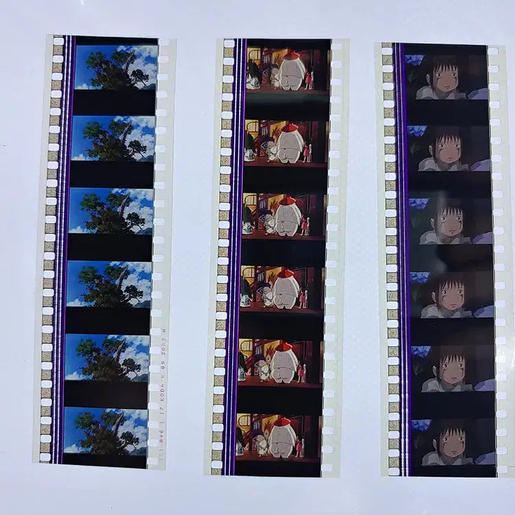 [BUNJANG] Ghibli Spirited Away Film Cut 6 Frames 3 Pieces / 지브리 센과 치히로의 행방불명 영화필름컷 6프레임 3매 (F-25)