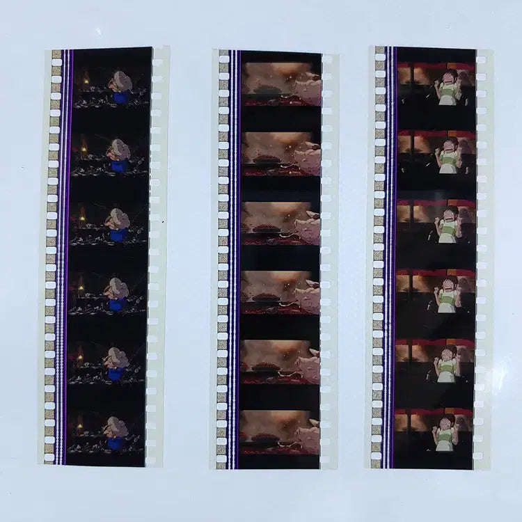[BUNJANG] Ghibli Spirited Away Film Cut Set (F-28) / 지브리 센과 치히로의 행방불명 영화필름컷 6프레임 3매 (F-28)