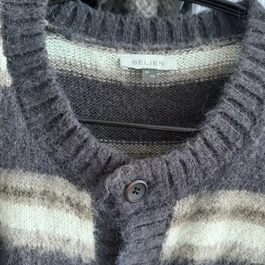 [BUNJANG] Vellie Brushed Tam Cardigan - Multi Navy / 벨리에 브러쉬드 탐 가디건 -멀티네이비