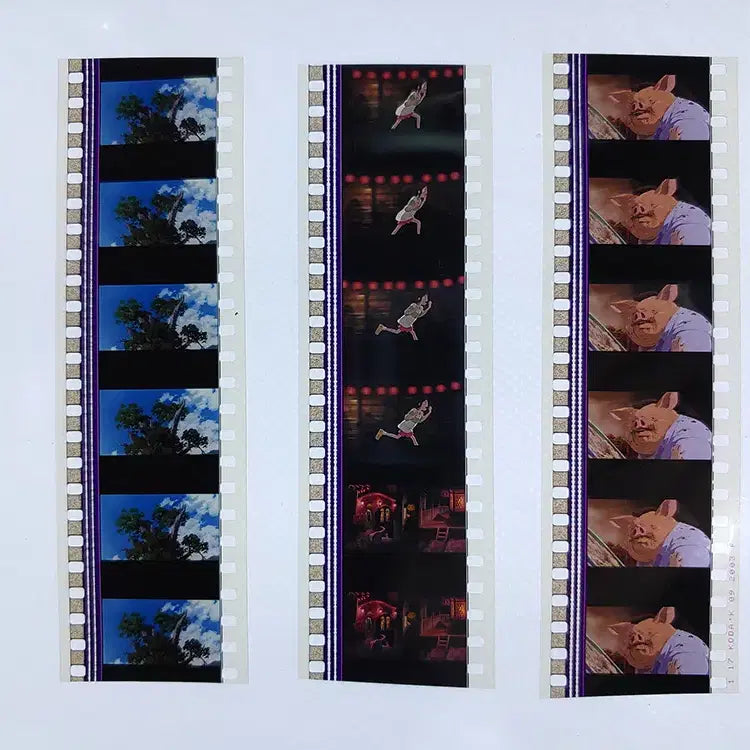 [BUNJANG] Ghibli Spirited Away Film Cut 6-Frame Set / 지브리 센과 치히로의 행방불명 영화필름컷 6프레임 3매 (F-29)
