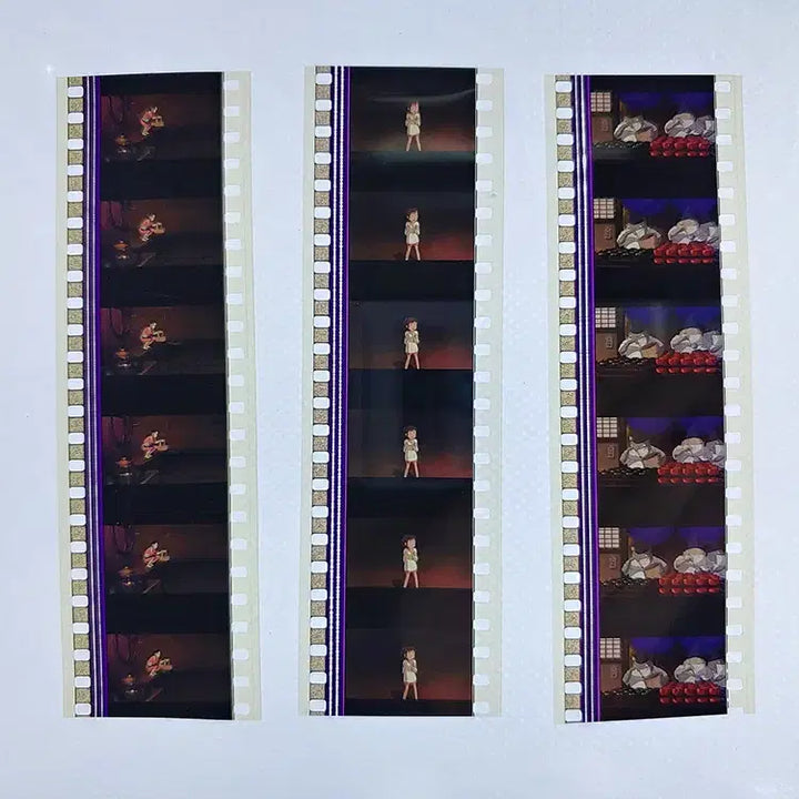 [BUNJANG] Ghibli Spirited Away Film Cut 6-Frame Set (F-30) / 지브리 센과 치히로의 행방불명 영화필름컷 6프레임 3매 (F-30)
