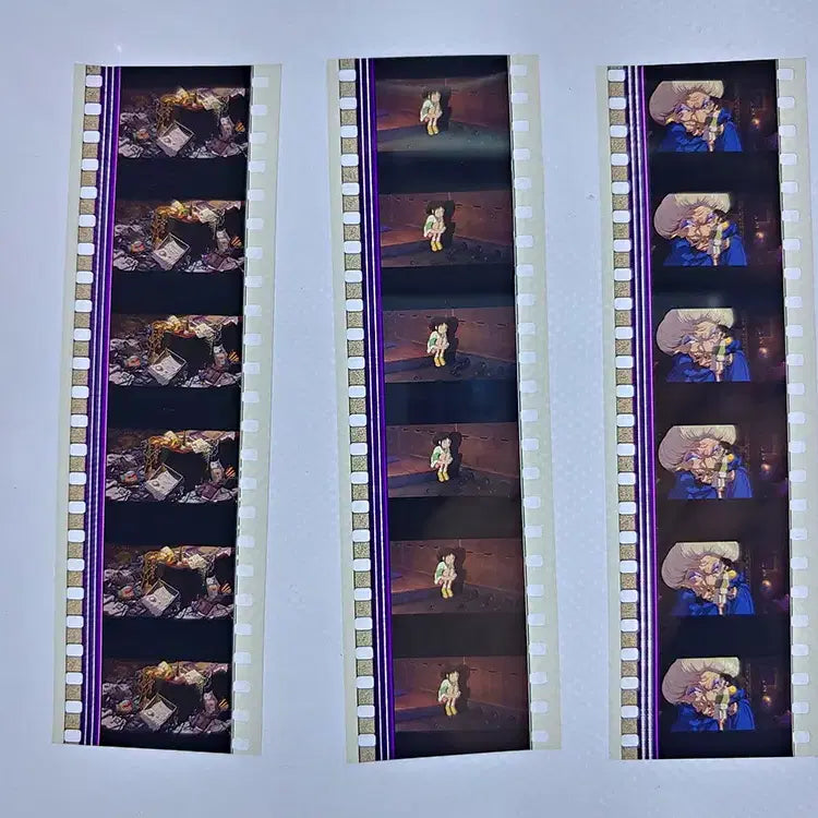 [BUNJANG] Ghibli Spirited Away Film Cut Set / 지브리 센과 치히로의 행방불명 영화필름컷 6프레임 3매 (F-31)