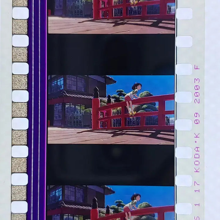 [BUNJANG] Ghibli Spirited Away Film Cut Set / 지브리 센과 치히로의 행방불명 영화필름컷 6프레임 3매 (F-33)