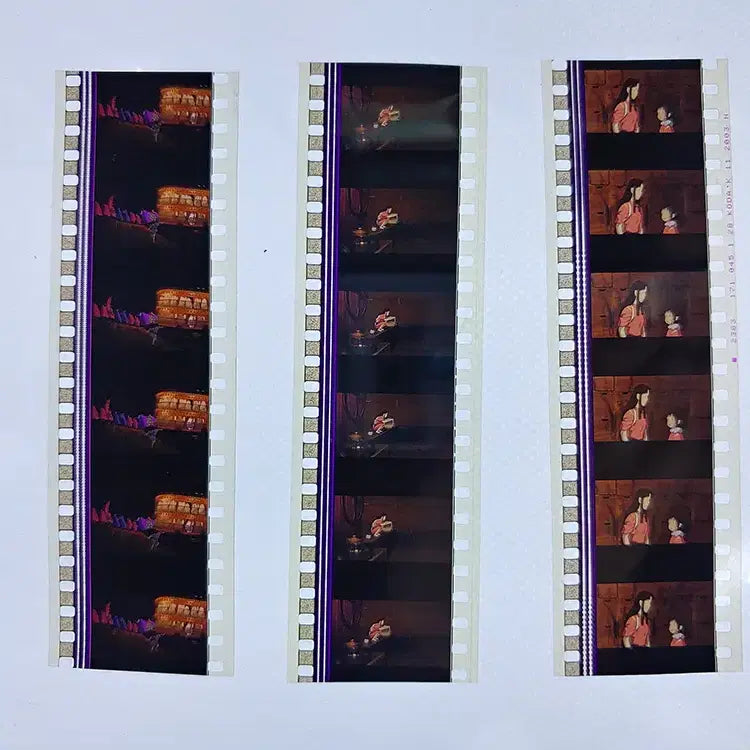 [BUNJANG] Ghibli Spirited Away Film Cut Set / 지브리 센과 치히로의 행방불명 영화필름컷 6프레임 3매 (F-35)
