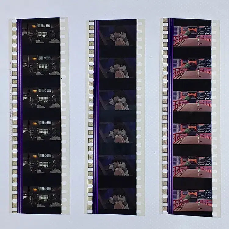 [BUNJANG] Ghibli Spirited Away Film Cut Set (F-41) / 지브리 센과 치히로의 행방불명 영화필름컷 6프레임 3매 (F-41)