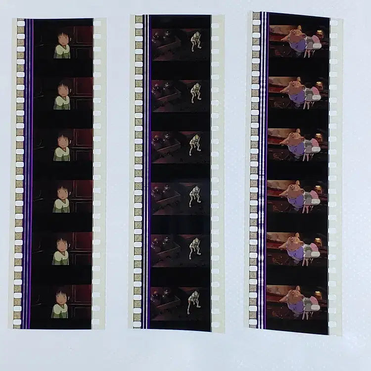 [BUNJANG] Ghibli Spirited Away Film Cut 6-Frame Film Set / 지브리 센과 치히로의 행방불명 영화필름컷 6프레임 3매 (F-49)