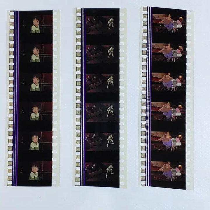 [BUNJANG] Ghibli Spirited Away Film Cut 6-Frame Film Set / 지브리 센과 치히로의 행방불명 영화필름컷 6프레임 3매 (F-49)
