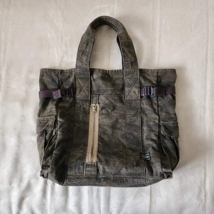 [BUNJANG] Porter Yoshida 70th Anniversary Camo Tote Bag / 요시다 포터 타이거 카모 패턴 토트백, 숄더백