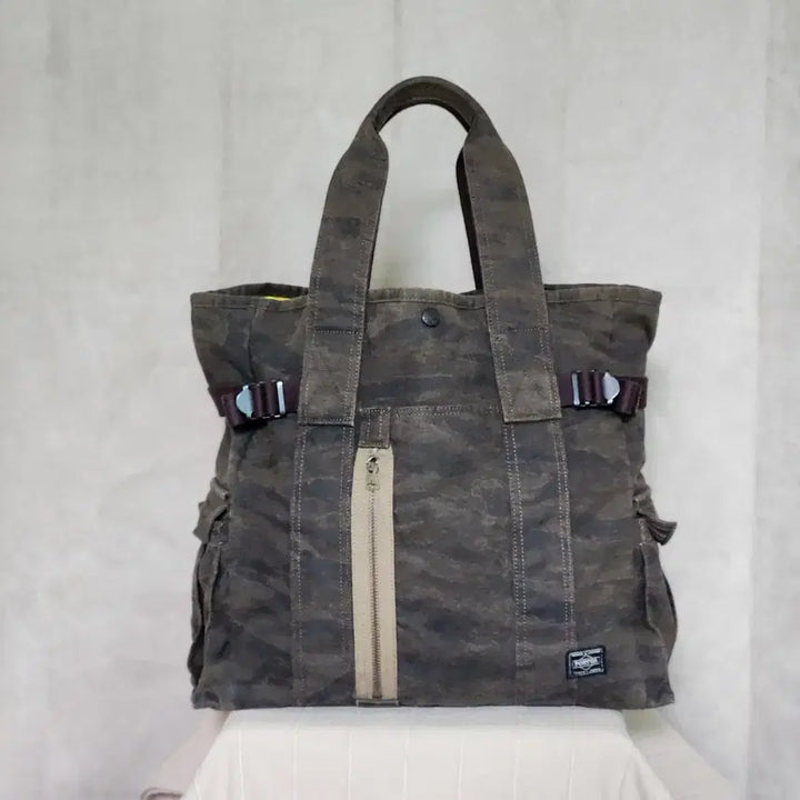 [BUNJANG] Porter Yoshida 70th Anniversary Camo Tote Bag / 요시다 포터 타이거 카모 패턴 토트백, 숄더백