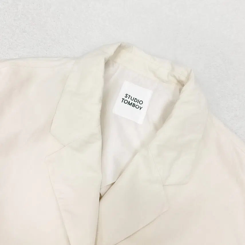 [BUNJANG] Studio Tomboy Cream Half Jacket / [F] 스튜디오 톰보이 크림 하프 자켓