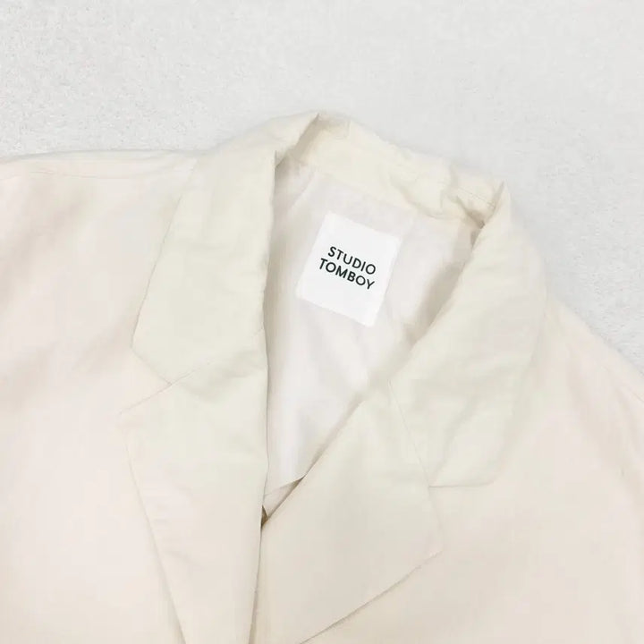 [BUNJANG] Studio Tomboy Cream Half Jacket / [F] 스튜디오 톰보이 크림 하프 자켓