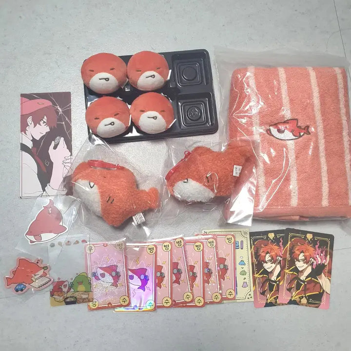 [BUNJANG] Pixel Lee Ladder Bundle Set: Rice Cake Towel, Photocard, Doll Keyring, Ticket / 픽셀리 라더 굿즈 세트 일괄 찹쌀떡 수건 포카 인형키링 티켓