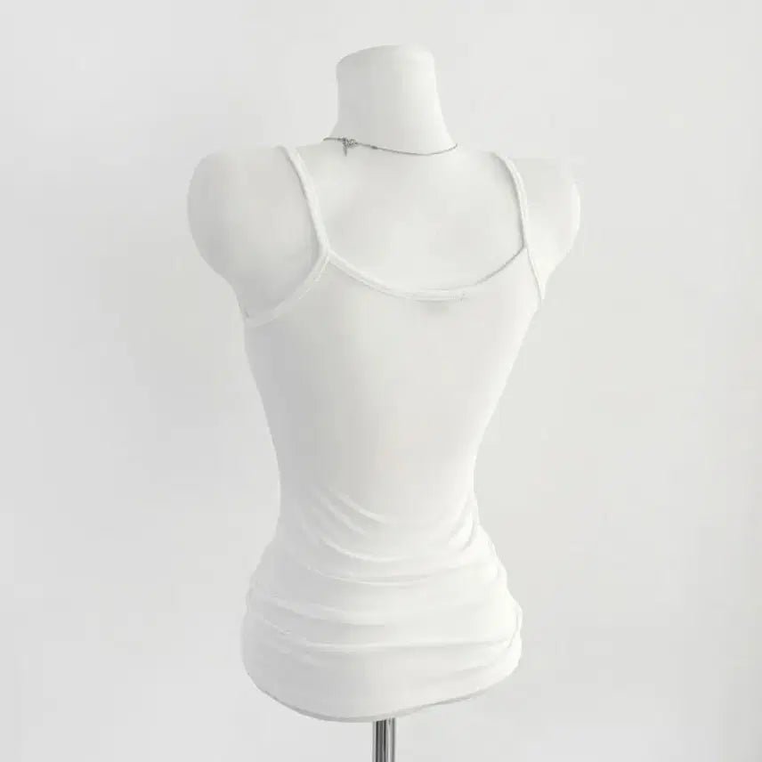 [BUNJANG] Zigzag Basic Lace Camisole Tank Top / 지그재그 기본 레이스 나시 이너 나시티 민소매 끈나시/에이블리무신사쉬인