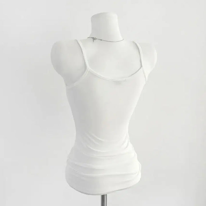 [BUNJANG] Zigzag Basic Lace Camisole Tank Top / 지그재그 기본 레이스 나시 이너 나시티 민소매 끈나시/에이블리무신사쉬인