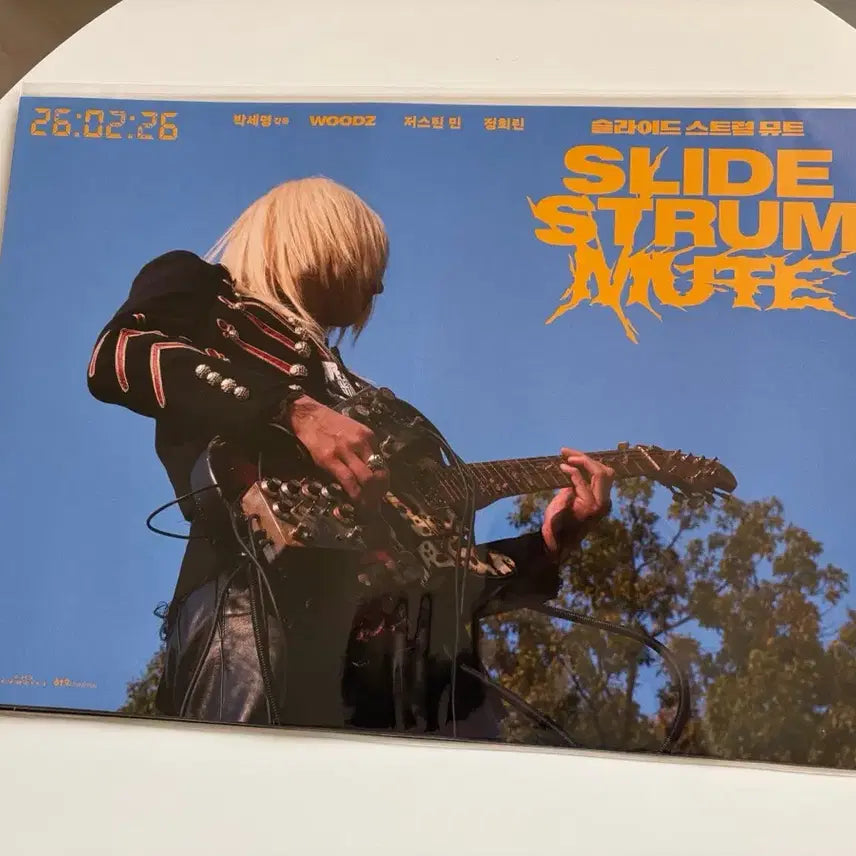 [BUNJANG] WOODZ Slide Strøm Mute Album Poster / WOODZ 슬라이드 스트럼 뮤트 앨범 포스터