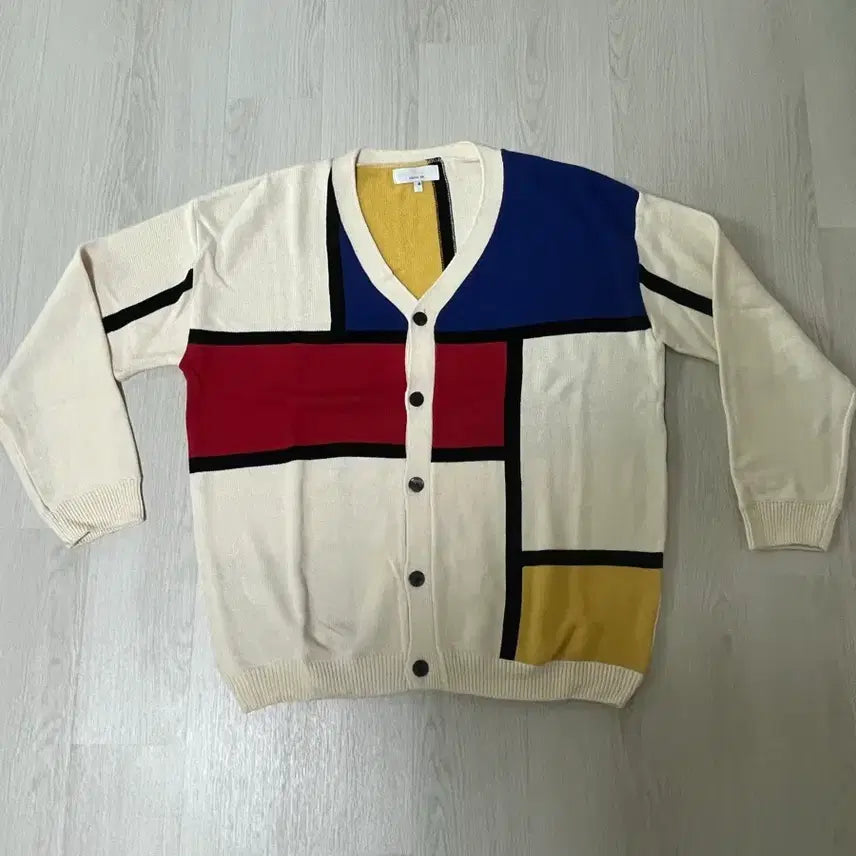 [BUNJANG] ARTIFACT Mondrian Pattern Cardigan / 아트이프액츠(artifact) 가디건 2사이즈 판매해요