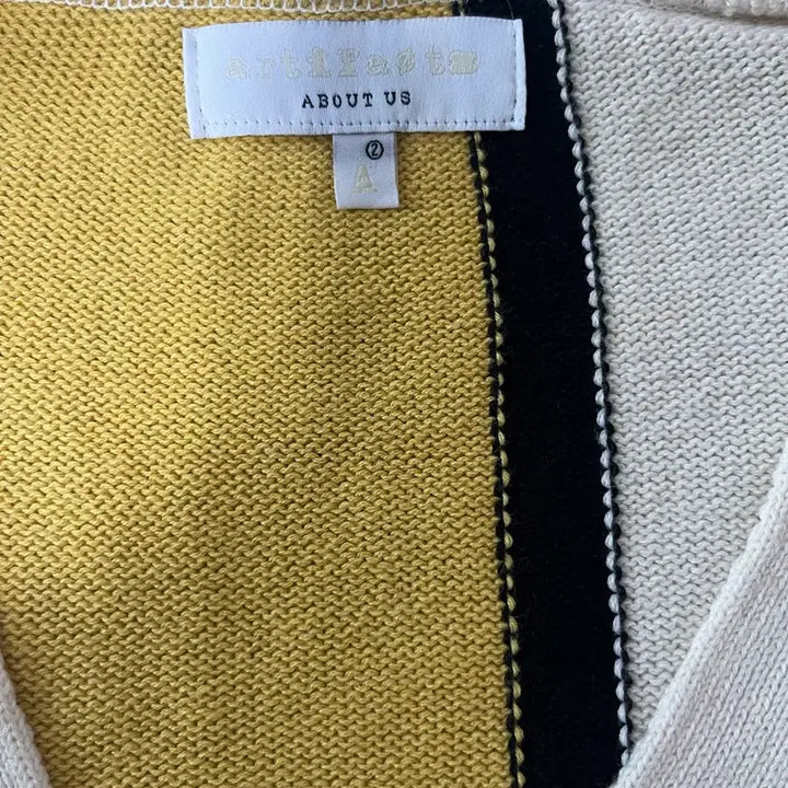 [BUNJANG] ARTIFACT Mondrian Pattern Cardigan / 아트이프액츠(artifact) 가디건 2사이즈 판매해요