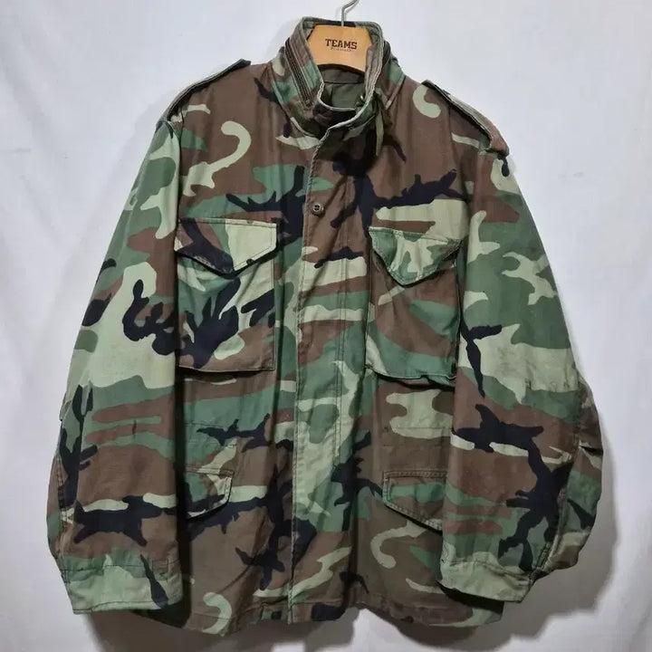[BUNJANG] M65 Woodland Camo Field Jacket / M65 우드랜드 카모야상 필드 자켓
